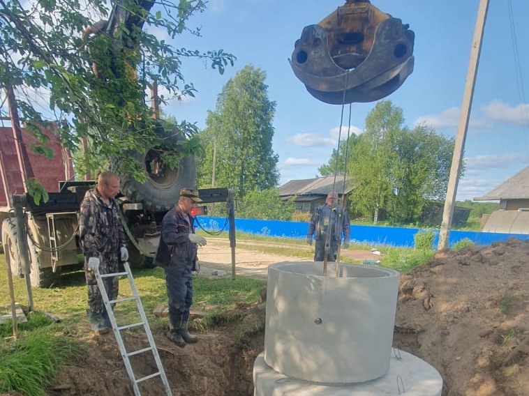 Замена участка водопроводной сети.